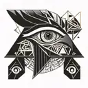 horus eyes tattoo design idea