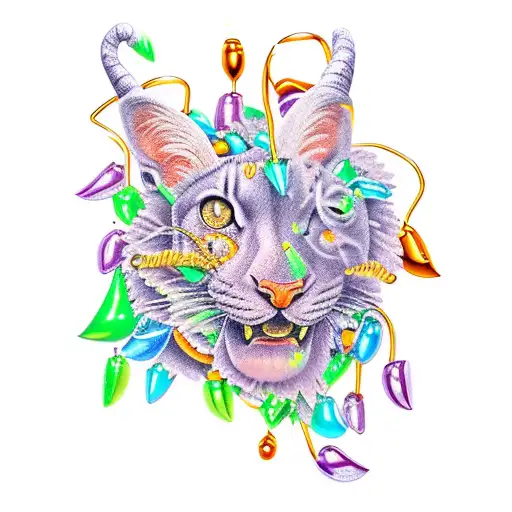 Halloween and Christmas  tattoo design idea