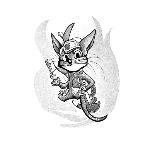 souris speedy gonzales tattoo design idea