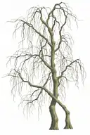 weeping willow, coiling branches, veiny, blood tattoo design idea