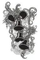 demons piking bells tattoo design idea