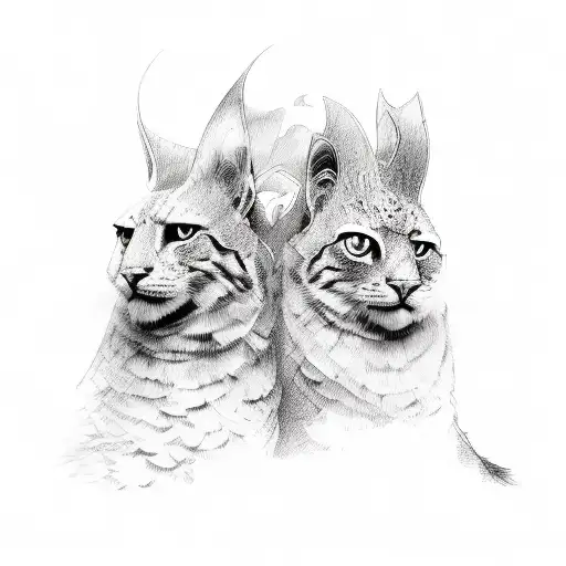 sister and brother  tattoo design idea