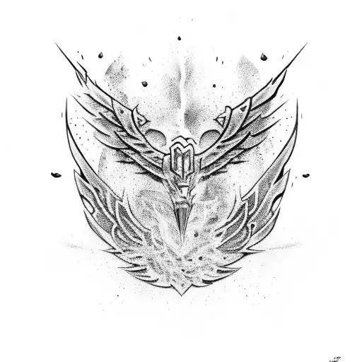 body armor roman lightning fire water air tattoo design idea