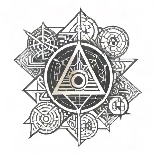 hermetic symbols tattoo design idea
