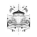 car tattoo design idea
