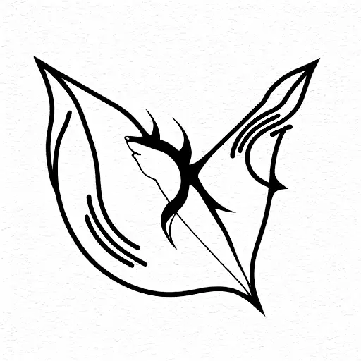 manta fish tattoo design idea