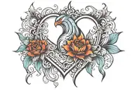 set your heart ablaze tattoo design idea