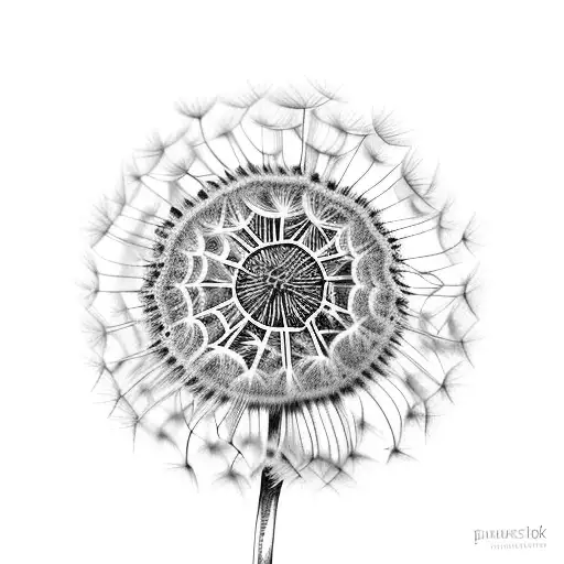 Dandelion tattoo design idea