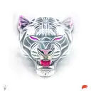 Panther head tattoo design idea