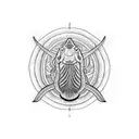 striped bass tattoo design idea