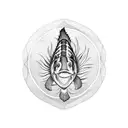 striped bass tattoo design idea