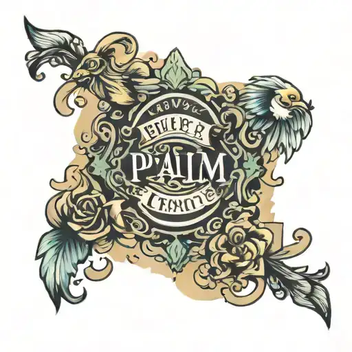 bible verse: psalm 23 tattoo design idea