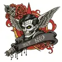 trust no one tattoo design idea