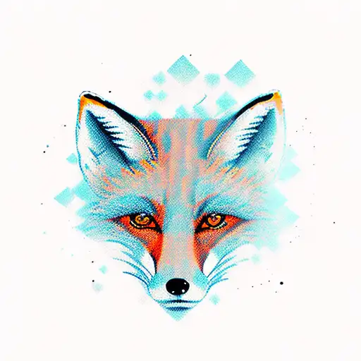 Fox tattoo design idea