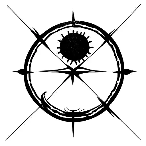 hippie empire tattoo design idea