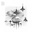 Sky's the Limit tattoo design idea