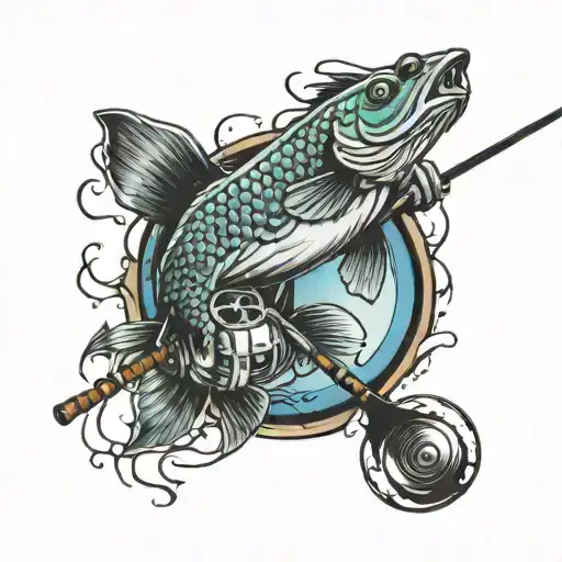 Fishing , Golf, Hockey tattoo design idea