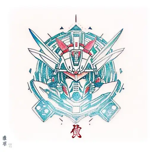 gundam tattoo design idea