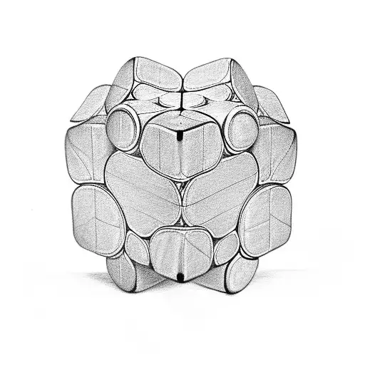 Rubik's cube  tattoo design idea