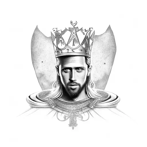 king arthur tattoo design idea