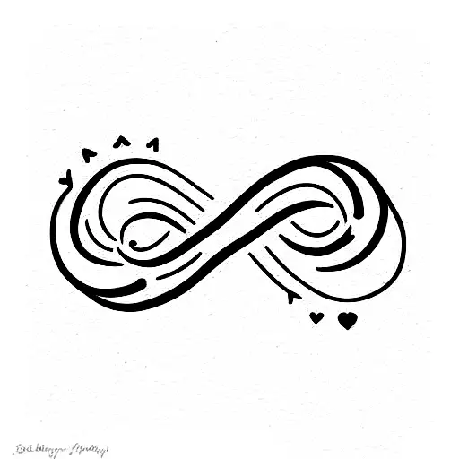 infinity love tattoo design idea
