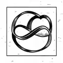 infinity love tattoo design idea