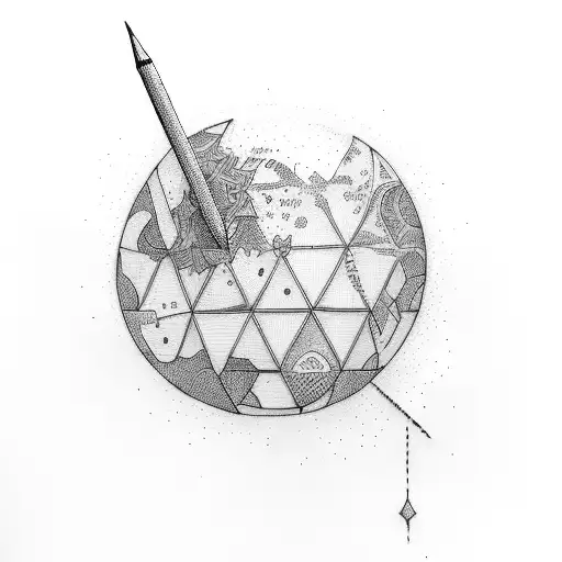 computer with hello world prompt tattoo design idea