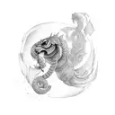 open book pages transitioning tattoo design idea