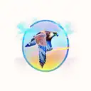 hawk soaring tattoo design idea