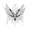 hawk soaring tattoo design idea