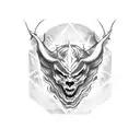 devil symbol tattoo design idea