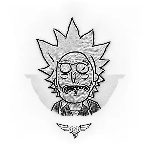 Rick and Morty  tattoo design idea