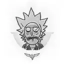 Rick and Morty  tattoo design idea