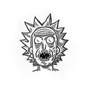 Rick and Morty  tattoo design idea