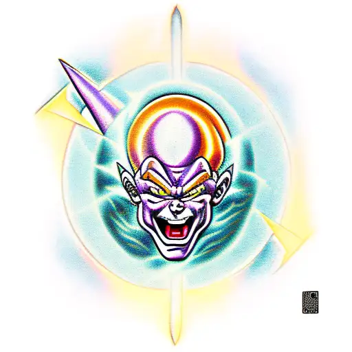 Golden Frieza tattoo design idea