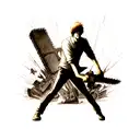 chainsaw man tattoo design idea