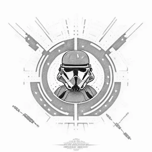 secy female tuskin raider from star wars tattoo design idea