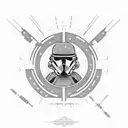 secy female tuskin raider from star wars tattoo design idea