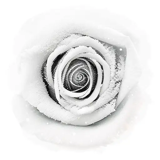 Red Rose with green snow and date 17.6.l941 tattoo design idea