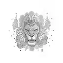 sunrise simba tattoo design idea