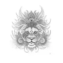 sunrise simba tattoo design idea