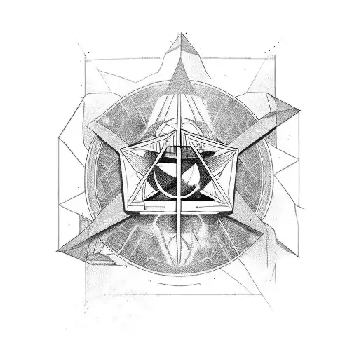 anarchist symboll in science fiction look tattoo design idea