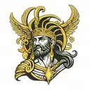 Ancient Gods of Greece tattoo design idea