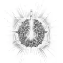 disassebled lightsaber star wars tattoo design idea
