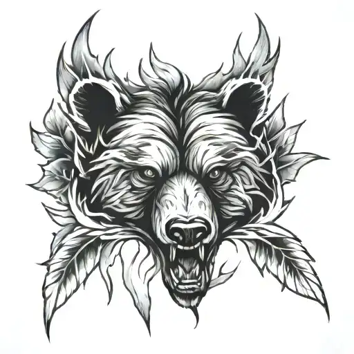 bear claw marks tattoo design idea