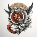 roman empire tattoo design idea