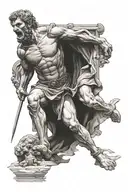 David defeats Goliath  tattoo design idea