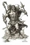 David defeats Goliath  tattoo design idea