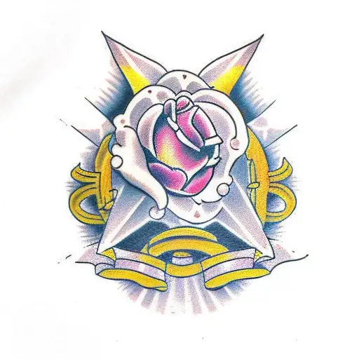 Pastor roseus tattoo design idea