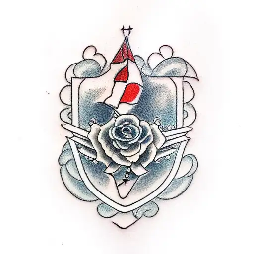 Pastor roseus bird tattoo design idea